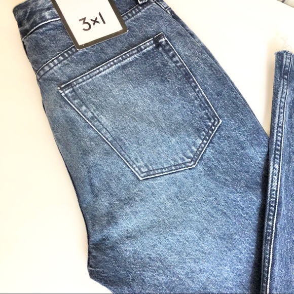 3x1 Higher Ground Gusset Raw Hem bell bottom wide leg Jeans size 24 color Elvia - Picture 2 of 8